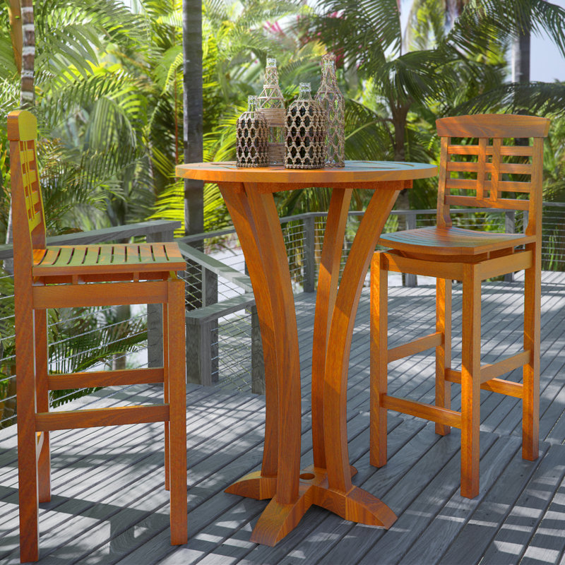 Mallie Solid Wood Bar Table Reviews Joss Main