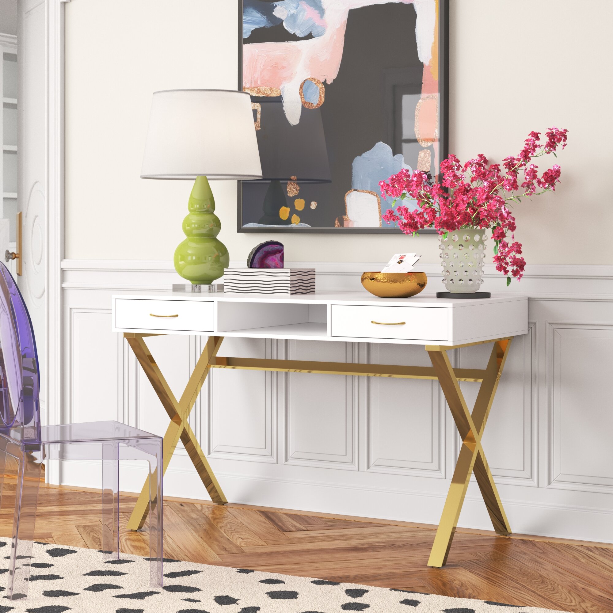 wayfair writing desk white