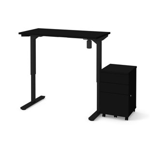 Go to store & view more images Symple Stuff Tanya 2 Piece Electric Height Adjustable Desk Office Suite