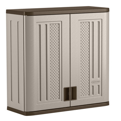 30.25" H x 30" W x 12" D Pad-Lockable Blow-Molded Resin Wall Storage Cabinet