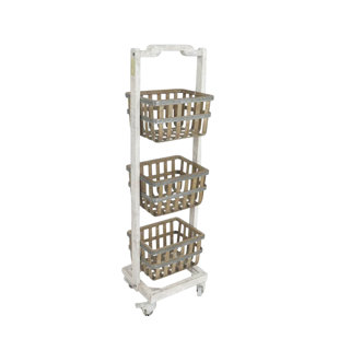 Three Tier Basket Stand Wayfair Three Tier Metal Storage Basket