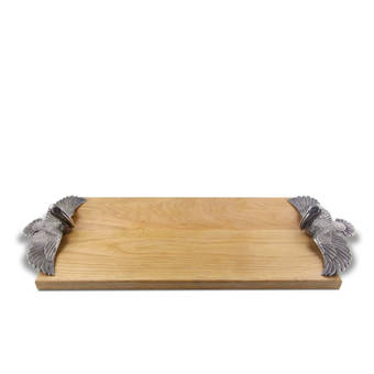 Red Barrel Studio Defreitas Handle Natural Cherry Carve Cheese Board And Platter Wayfair
