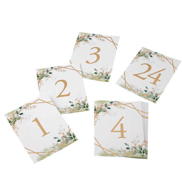 Wedding Table Numbers