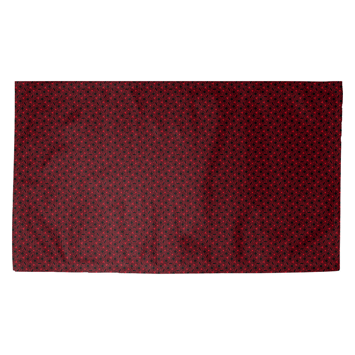 Latitude Run Avicia Hexagonal Lattice Red Black Area Rug Wayfair