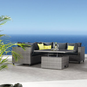 6-tlg. Loungesofa-Set Lea mit Kissen von Kampen ..