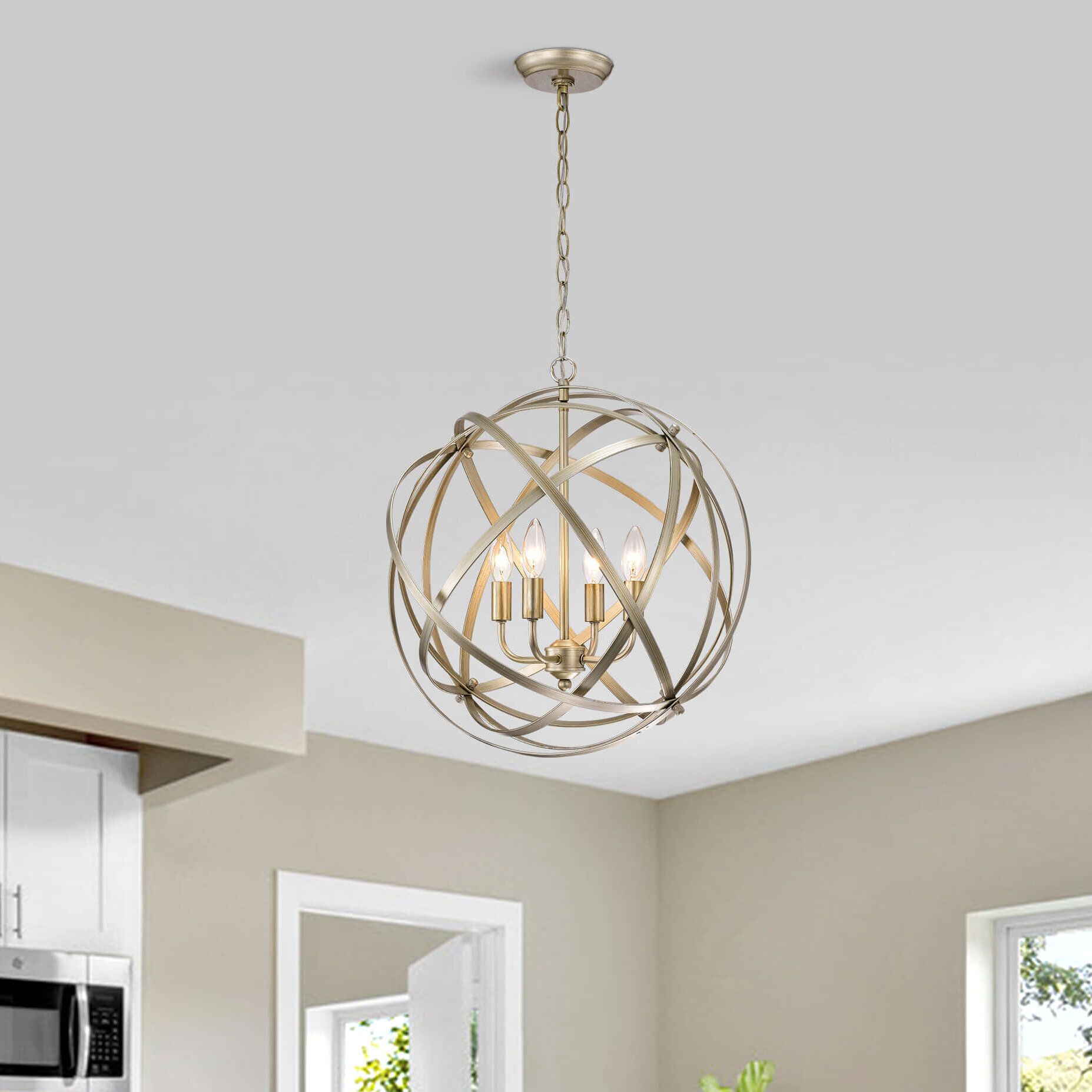 benita globe chandelier