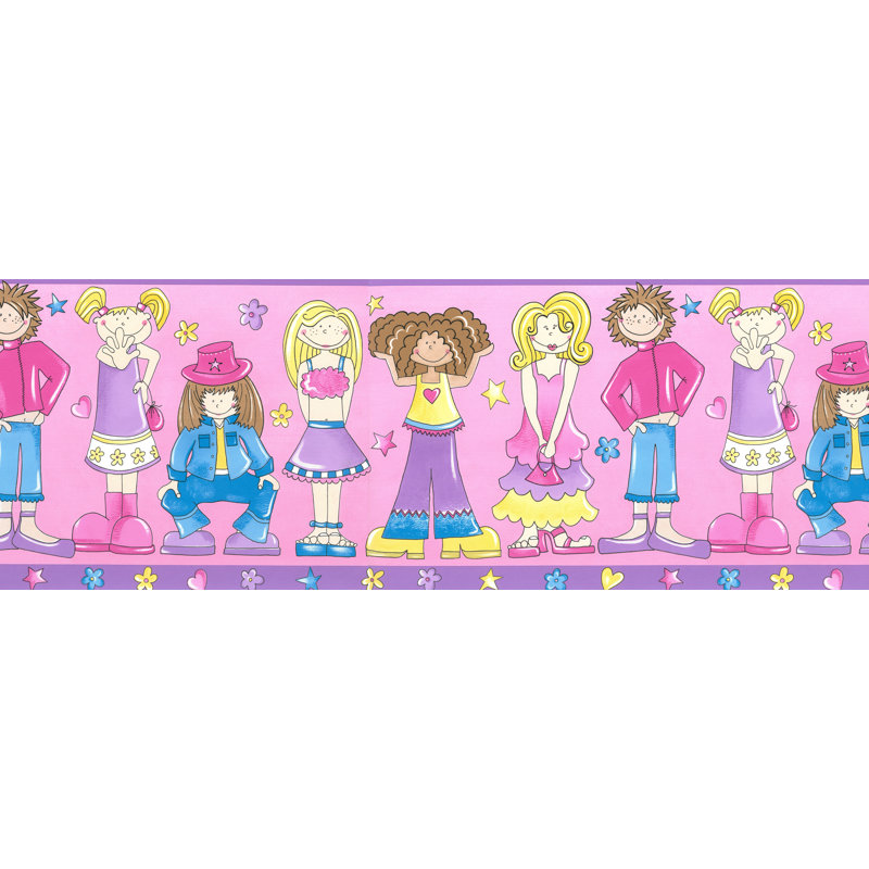 Zoomie Kids Tryon Kids Girls Power 15 L X 10 5 W Wallpaper