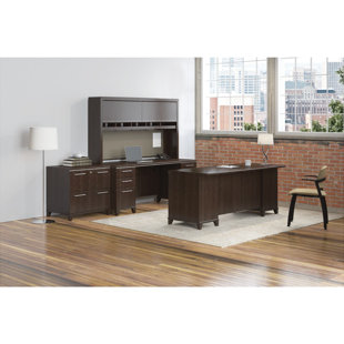 Review Enterprise 2 Piece Desk Office Suite by Bush Business Furniture