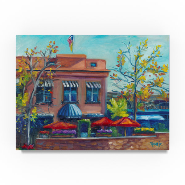 Trademark Art Al Fresco Oil Painting Print On Wrapped Canvas