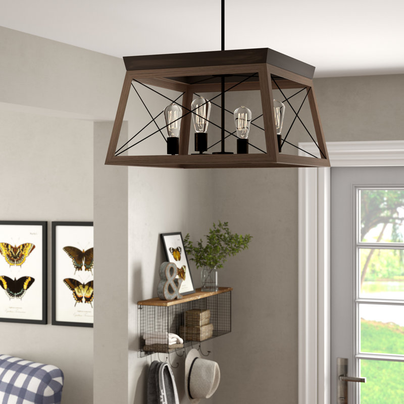 Laurel Foundry Modern Farmhouse Delon 4 Light Unique Statement