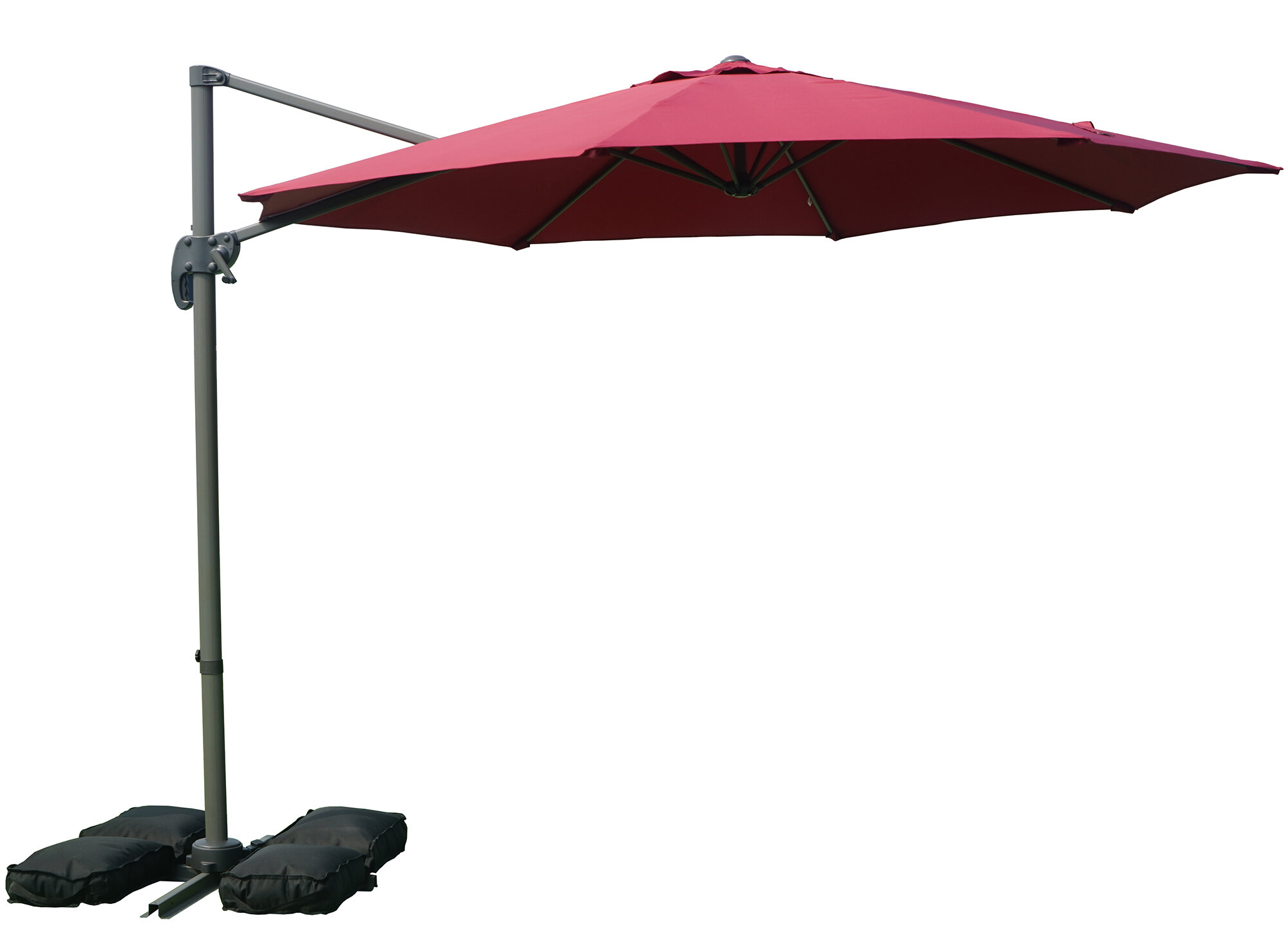 Charlton Home Tottenham Patio Hanging Offset 10 Cantilever Umbrella Reviews Wayfair