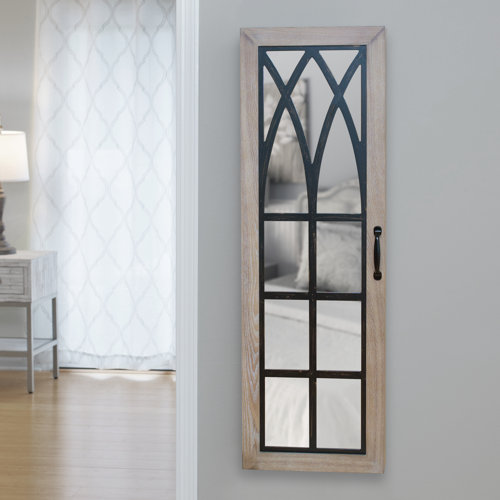 Granby Rustic Arch Jewelry Armoire with Mirror & Reviews ...