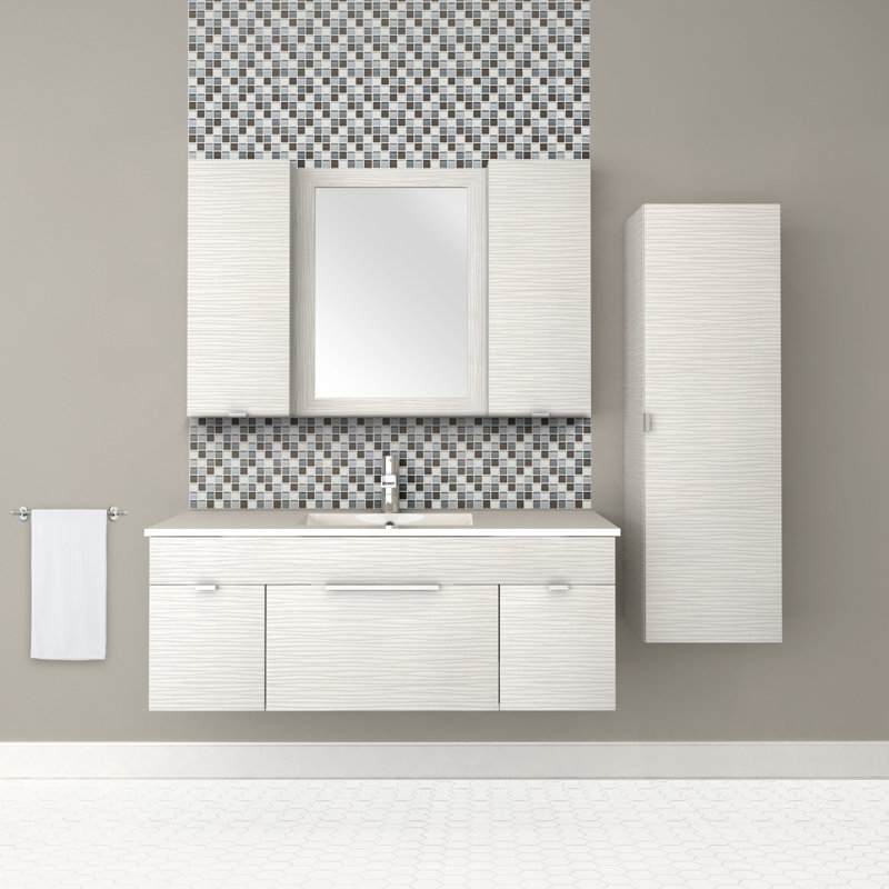 Cutler Kitchen Bath Textures 12 W X 30 H Wall Mounted Cabinet