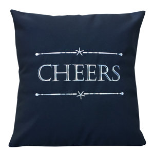 Holiday Cheers Indoor/Outdoor Sunbrella Throw Pillow