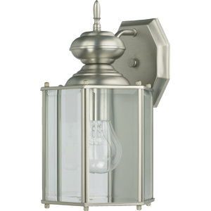 Mehar Modern 1-Light Glass Shade Outdoor Wall Mehar