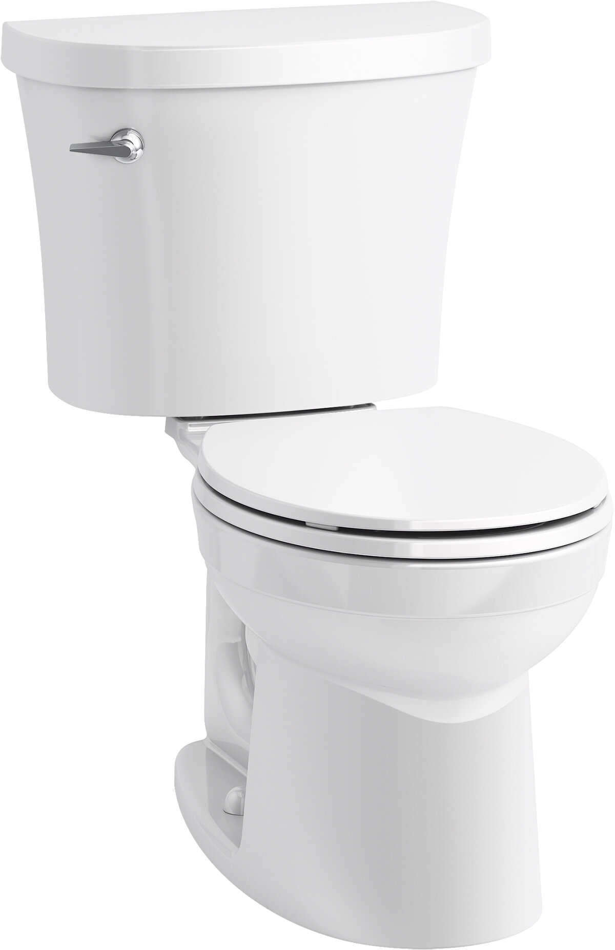 Kingston 1.28 GPF (Water Efficient) Round Two-Piece Toilet (Seat Not  Included)
