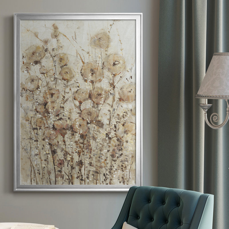 Garden Edge I Premium Framed Canvas - Ready To Hang Size: 24.5" H x 18.5" W x 1" D, Format: Silver