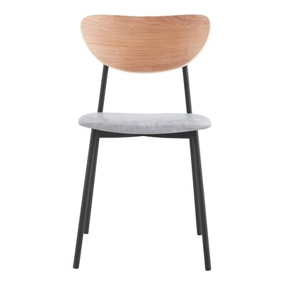 Cypres Side Chair AllModern Frame Color: Ash/Black, Upholstery Color: Gray