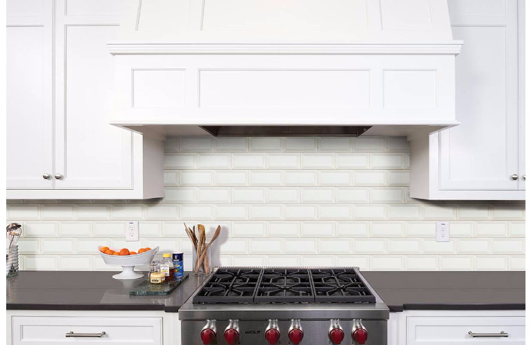 Msi Glossy Beveled 3 X 6 Ceramic Subway Tile In White Reviews Glossy Beveled 3 X 6 Ceramic Subway Tile In White
