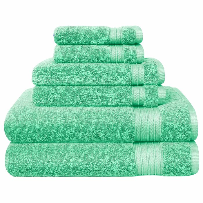 seafoam green towels