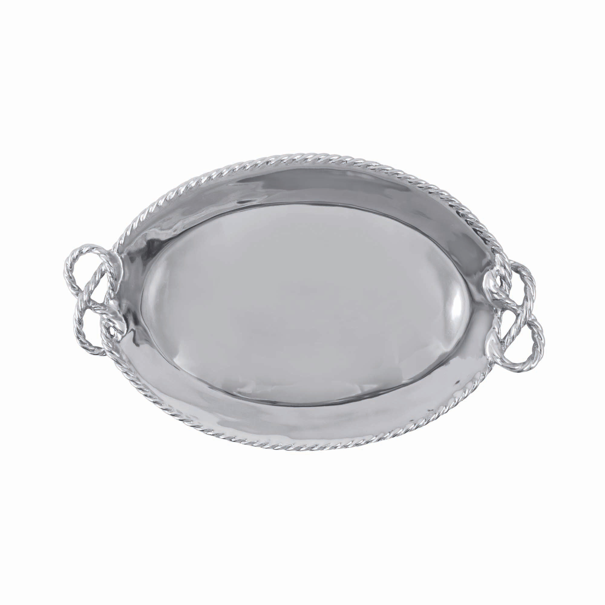 Mariposa High Seas Rope Oval Serving Tray Perigold