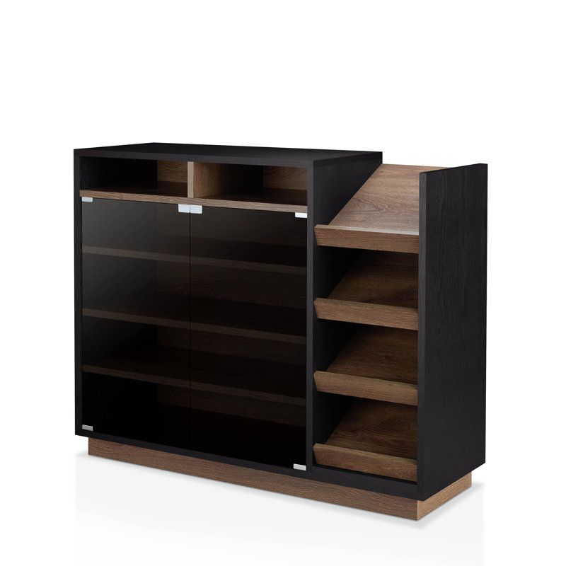 Brayden Studio Contemporary 16 Pair Shoe Storage Cabinet Wayfair