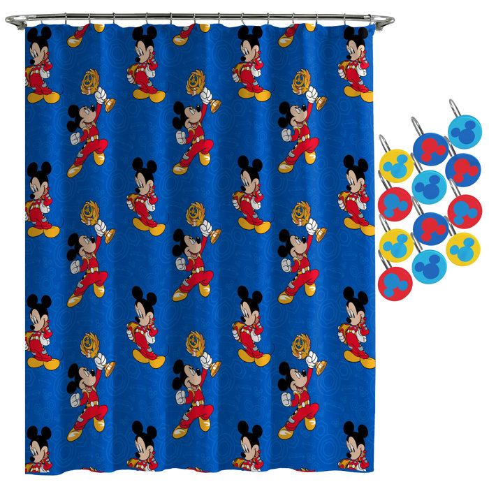 Peeking Minnie Mouse Bathroom Decor Personalized Shower Curtain