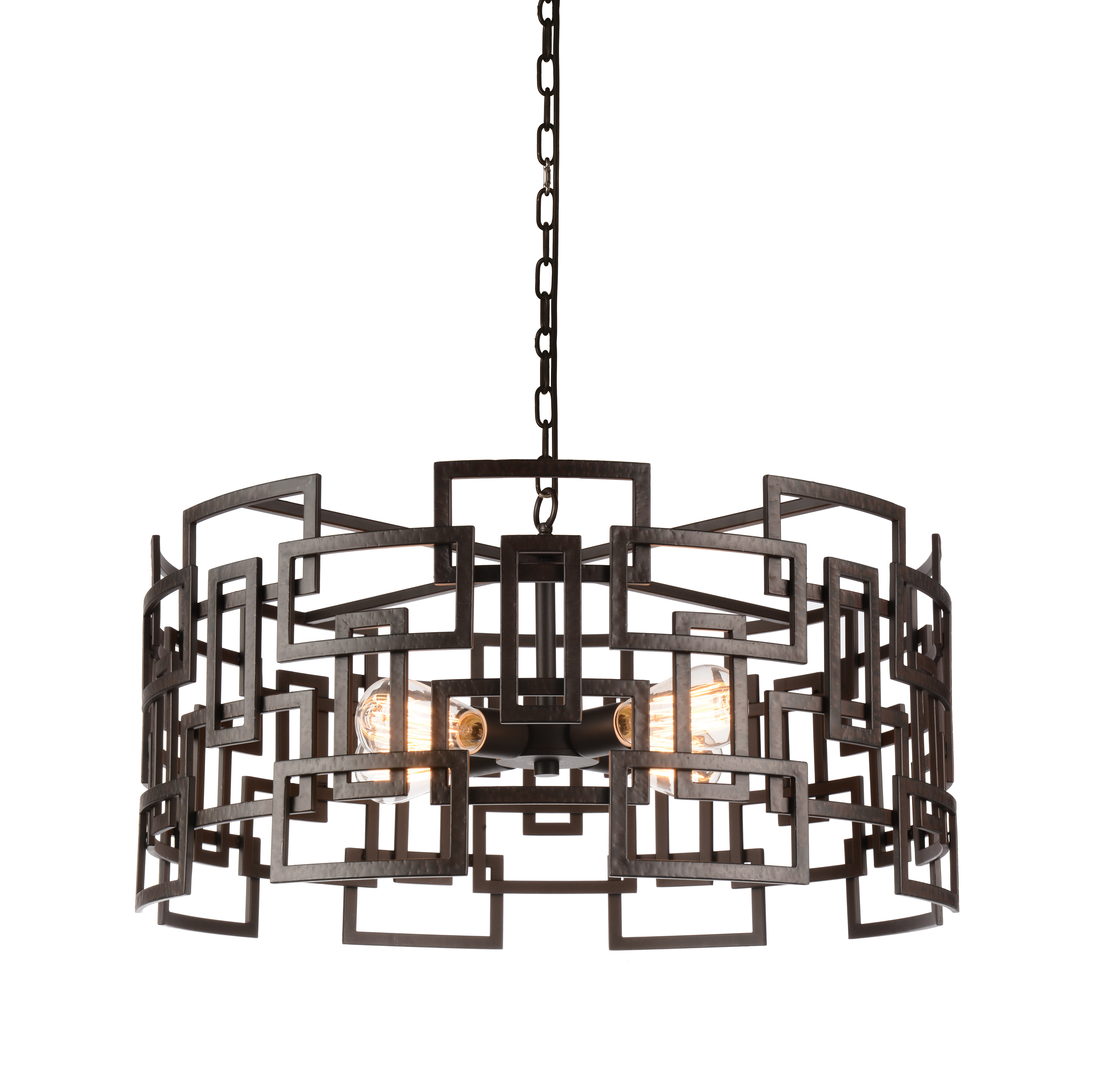Brayden Studio Uriarte 4 Light Unique Statement Drum Chandelier Wayfair