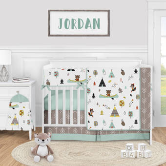 sweet jojo outdoor adventure crib bedding