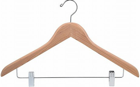 Only Hangers Inc Cedar Suit Hanger With Clip Wayfair Cedar Suit Hanger With Clip