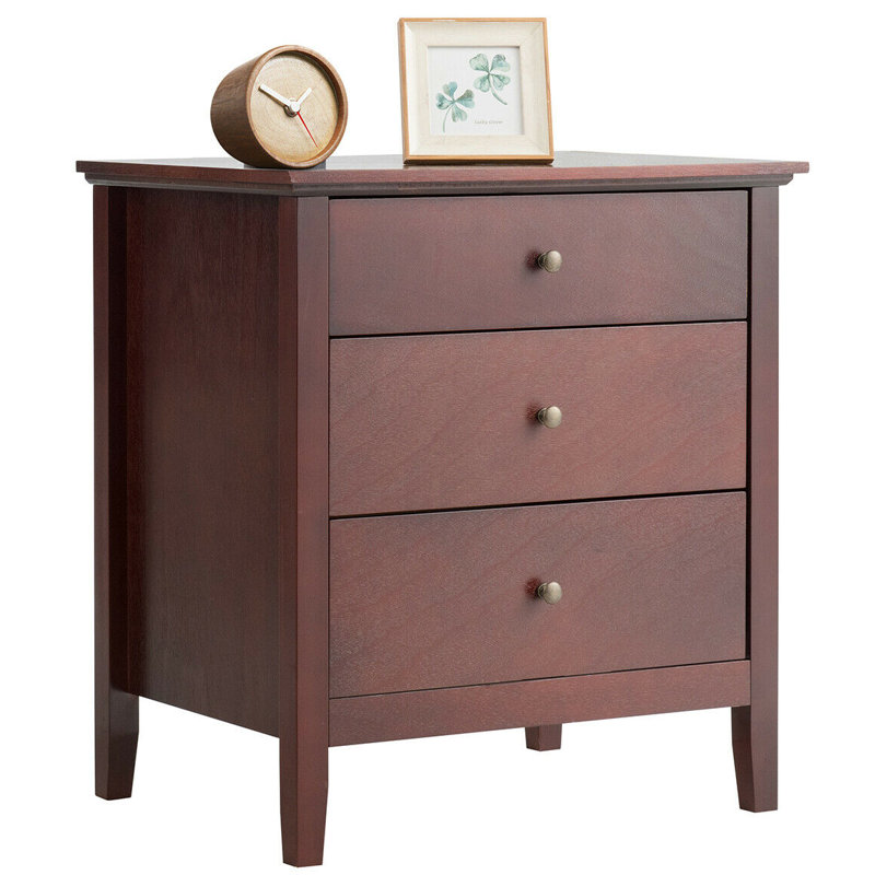 Red Barrel Studio Wegner 3 Drawer Nightstand Wayfair