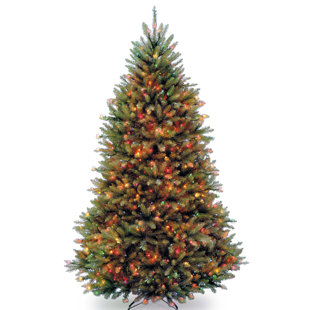 dunhill powerconnect 65 green fir artificial christmas tree with 600 led colored and white lights with stand - Pre Lit And Decorated Christmas Trees dunhill powerconnect 65 green fir artificial christmas tree with 600 led colored and white lights with stand - Pre Lit And Decorated Christmas Trees