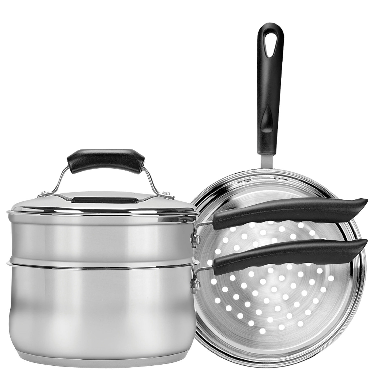 Range Kleen Basics 3qt. Double Boiler and Steamer Set & Reviews Wayfair