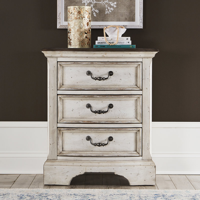 One Allium Way Corona 3 Drawer Nightstand Wayfair