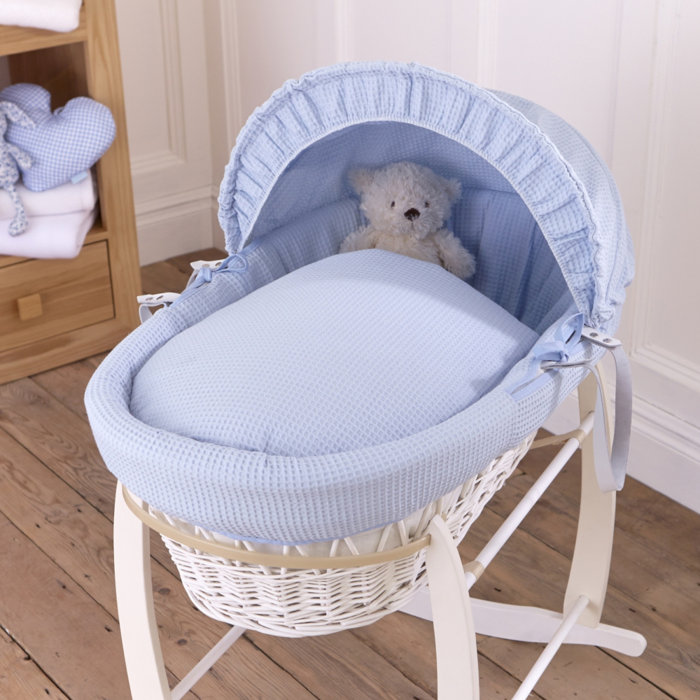 wayfair grey moses basket