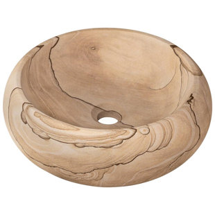 Black Stone Vessel Sink Wayfair Stone Circular Vessel Bathroom Sink