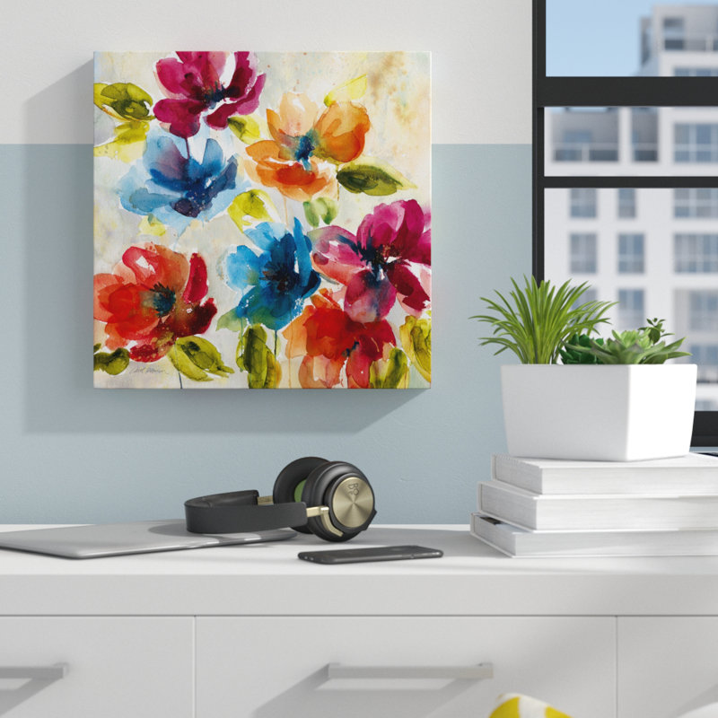 Ebern Designs Color My World I Oil Painting Print On Wrapped