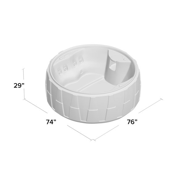 Select 200 5-Person 20-Jet Plug and Play Hot Tub with LED Waterfall