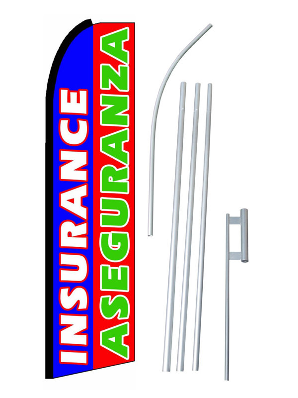 Neoplex Bilingual Insurance Aseguranza Polyester 180 X 30 In Flag Set Wayfair
