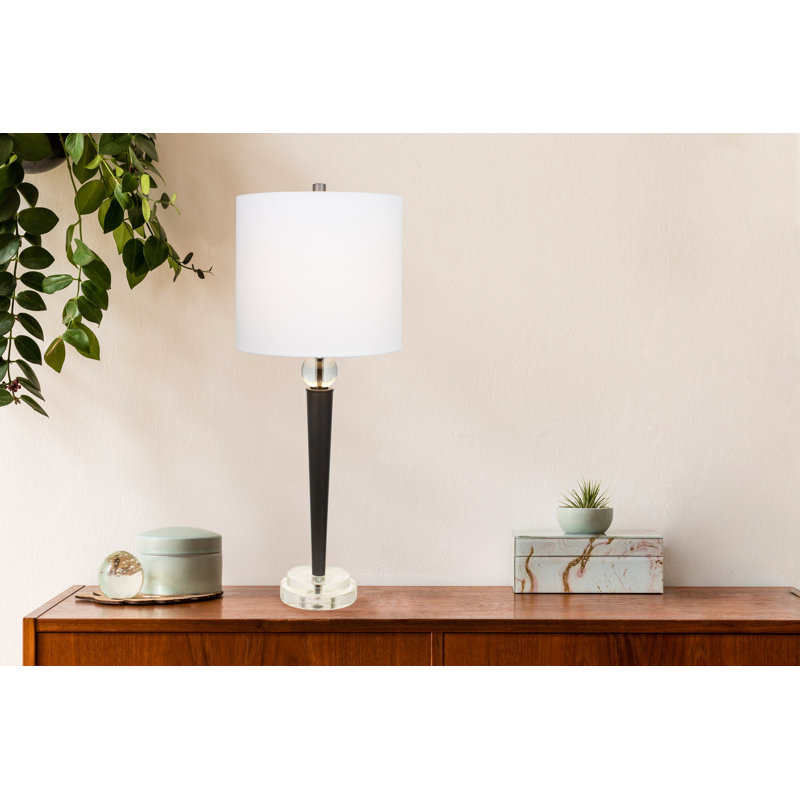 Mercer41 Modern Crystal 31 Grey Slate Buffet Table Lamp Wayfair Ca