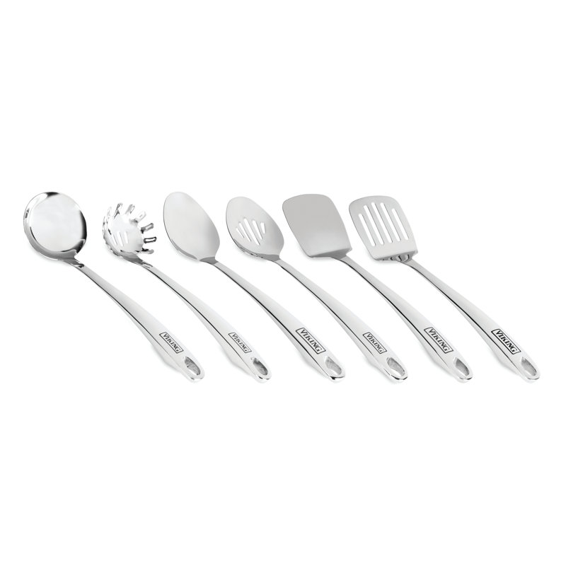 Viking Hollow Stainless 6 Pc Tool Set (solid & Slotted Spoons