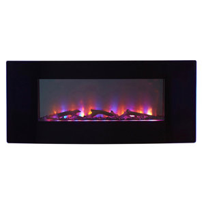 Wi-Fi Smart LED Wall Mount Electric Fireplace by Firefly