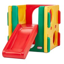 HAPPYMATY Climb and Slide Playset for Kids Perfect Toddler Size Toy Indoor Outdoor Easy Climb Stairs Long Extra Slipping Slide and Basketball Shooting Games for Over 1 Year Old Boys Girls Childs 