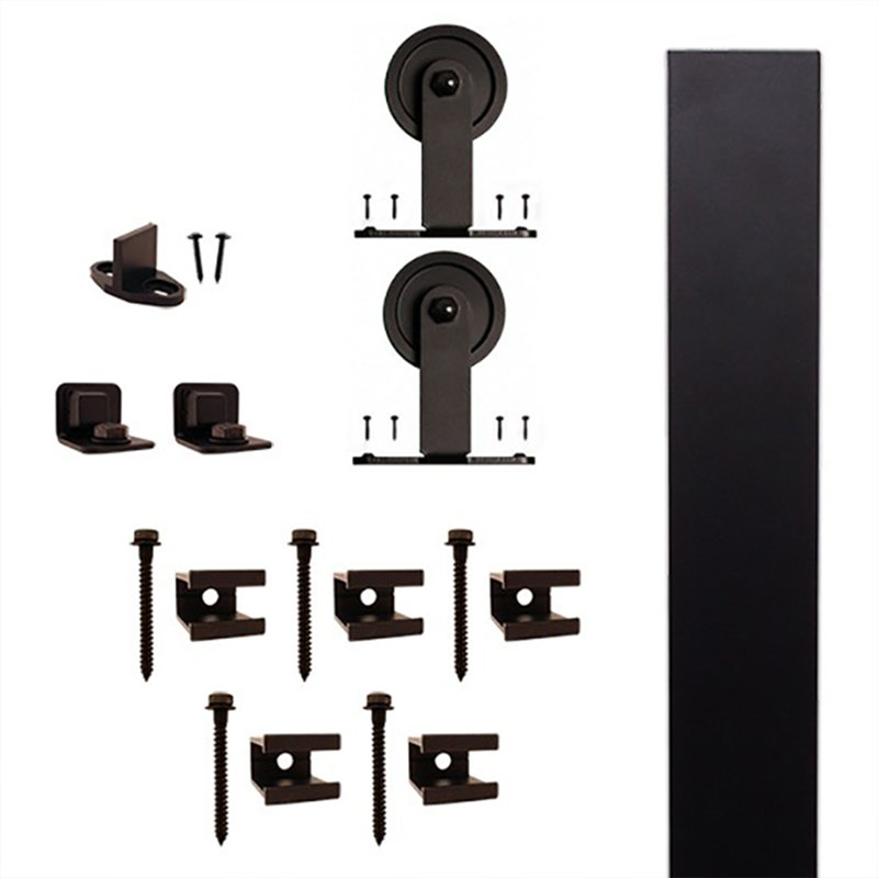 Quiet Glide Rail Top Mount Standard Single Track Barn Door Hardware Kit Wayfair