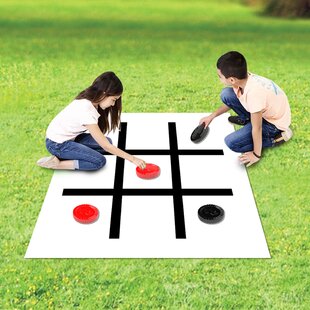 Universal Boardgame Folding Table Top Camping Games Decal Sticker Mats CHECKERS 