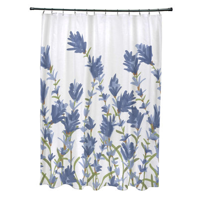 Alcott Hill Orchard Lane Polyester Lavender Floral Single Shower Curtain
