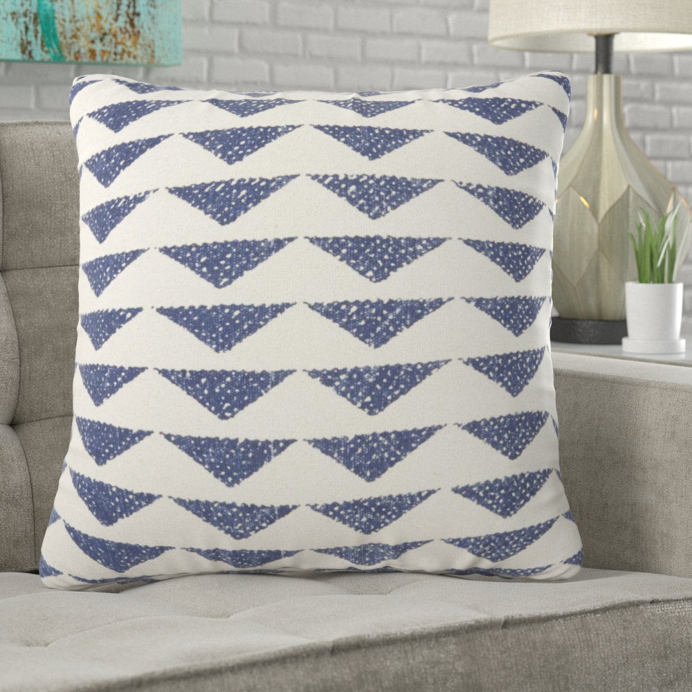 Brayden Studio Borchardt Geometric Cotton Throw Pillow Reviews