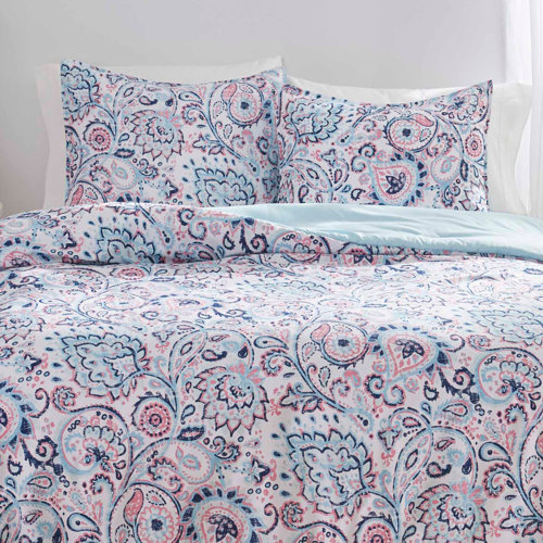 Ivory Ella Nicole Turquoise Duvet Cover Set Full Queen Wayfair
