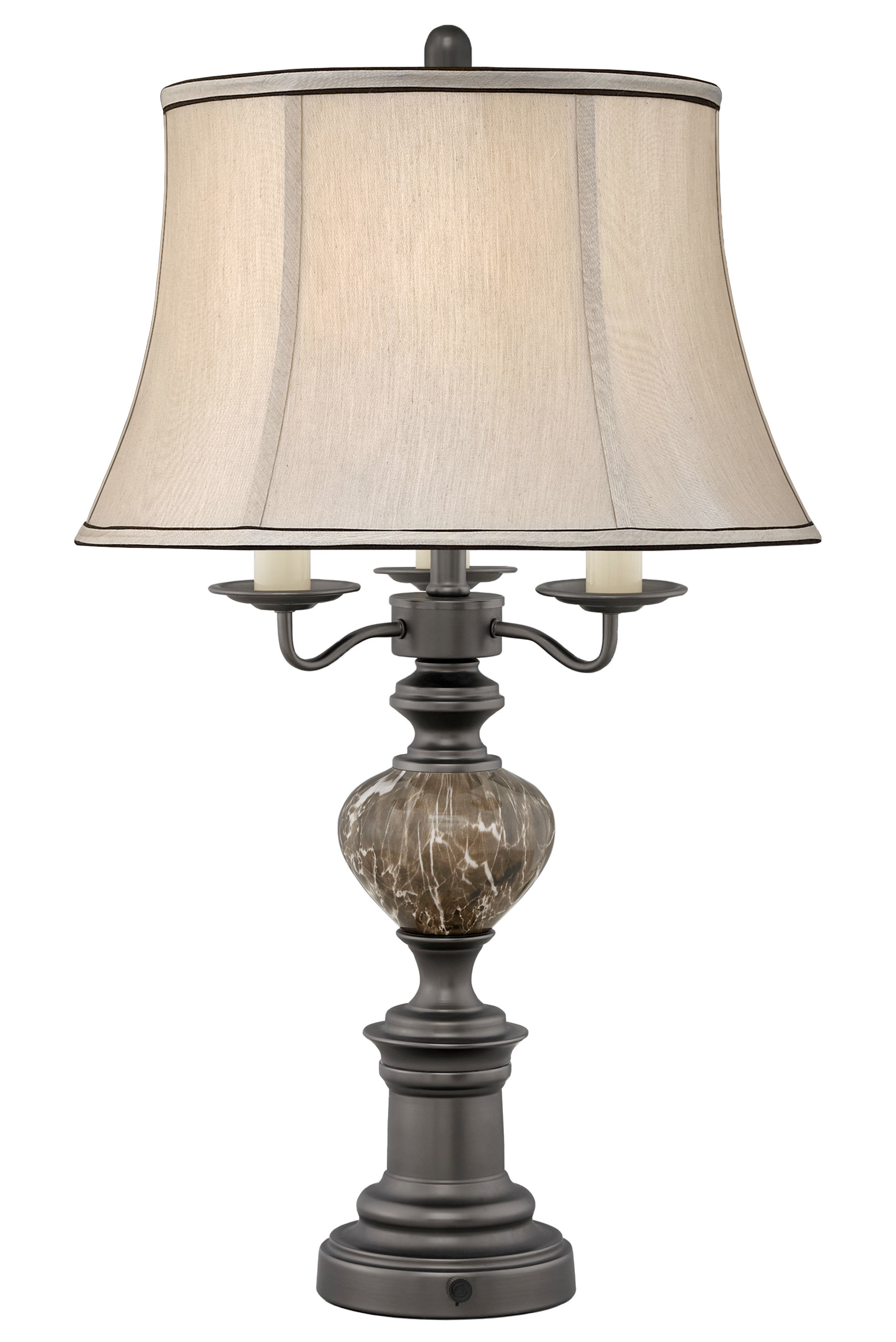 tall red table lamps