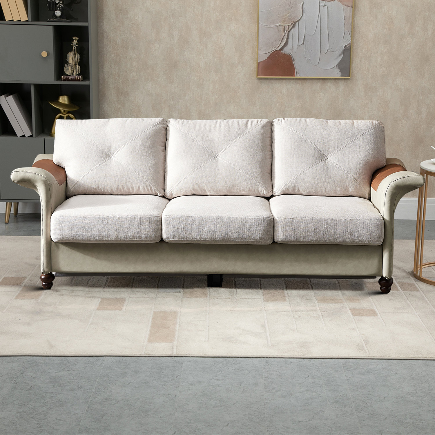 Alcott Hill® Ashyiah 84.61'' Upholstered Sofa Wayfair